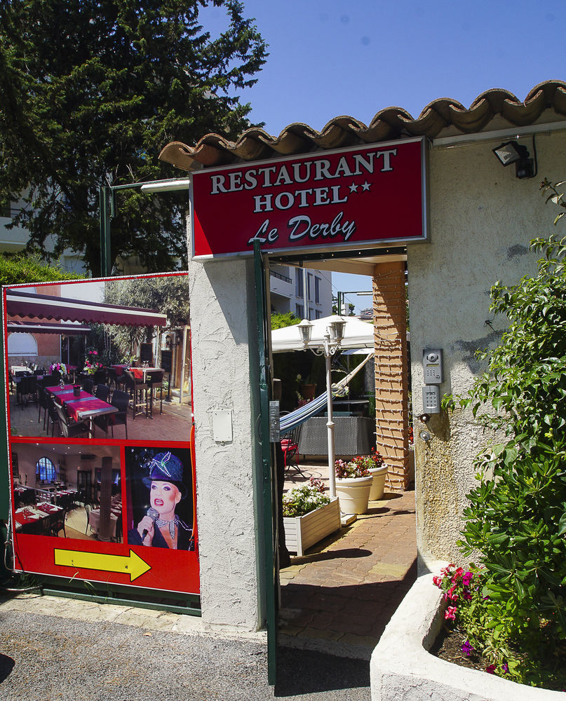 Hotel Le Derby Cagnes-sur-Mer Bagian luar foto